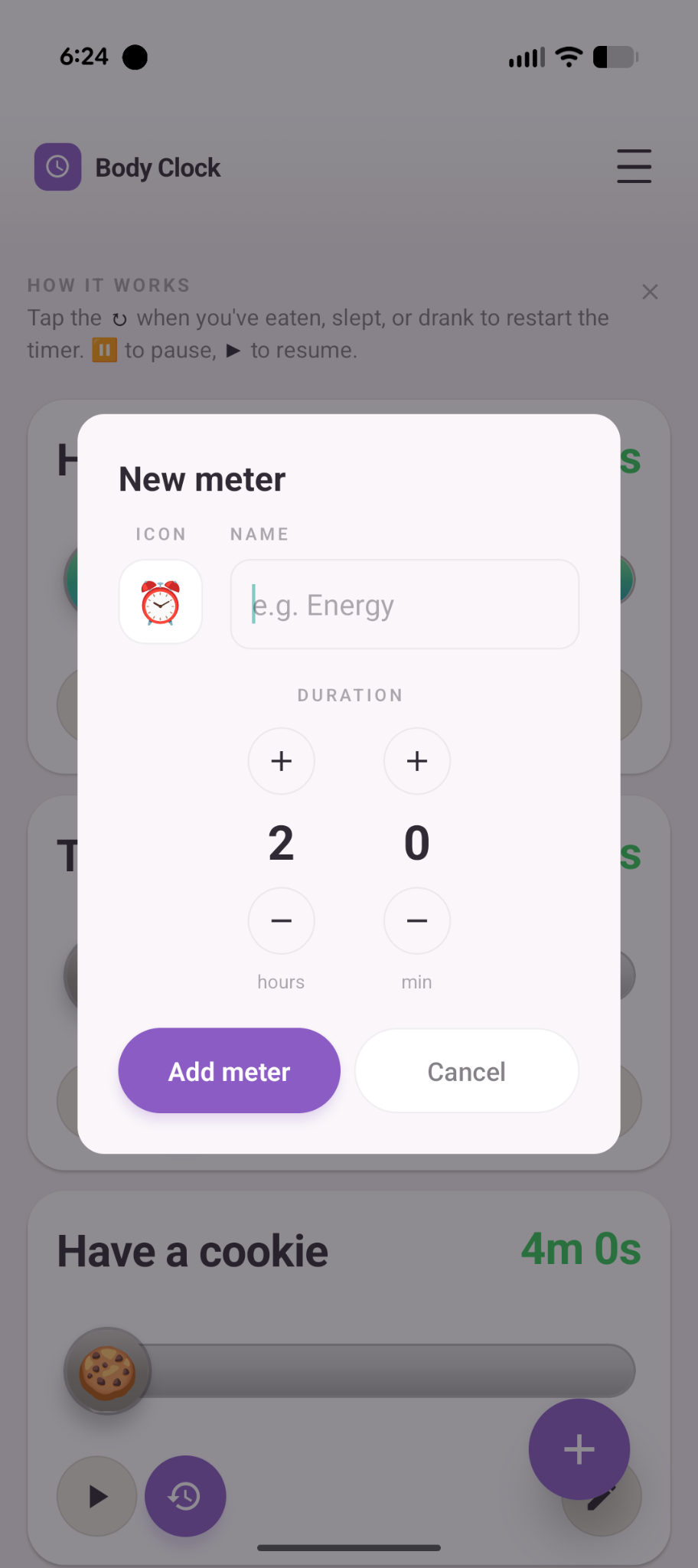 Adding a new meter